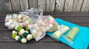 Clearance Spring Craft Supplies - LG Lots of Pastel Felt Balls and Sheets - Picture 1 of 4