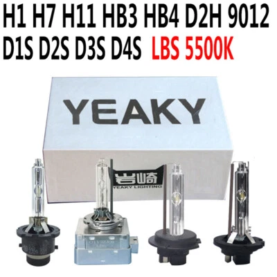 H1 H7 D2S D4S D3S D1S HB4 9005 H11 D2H 5500K YEAKY LBS HID XENON HEADLIGHT BULB - Image 1 of 4