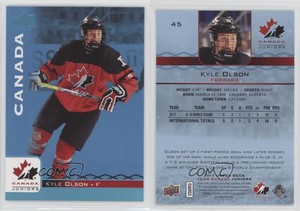 2017 Upper Deck Team Canada Juniors Blue Spectrum Kyle Olson #45