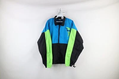 Vintage 90s Asics Mens Large Spell Out New York Marathon Windbreaker Jacket - Image 1 of 4