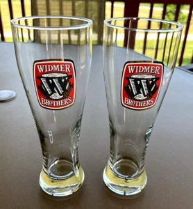 Widmer Brothers 9" großes Hefeweizen Bierglas, Top Zustand 2er Set - Bild 1 von 16