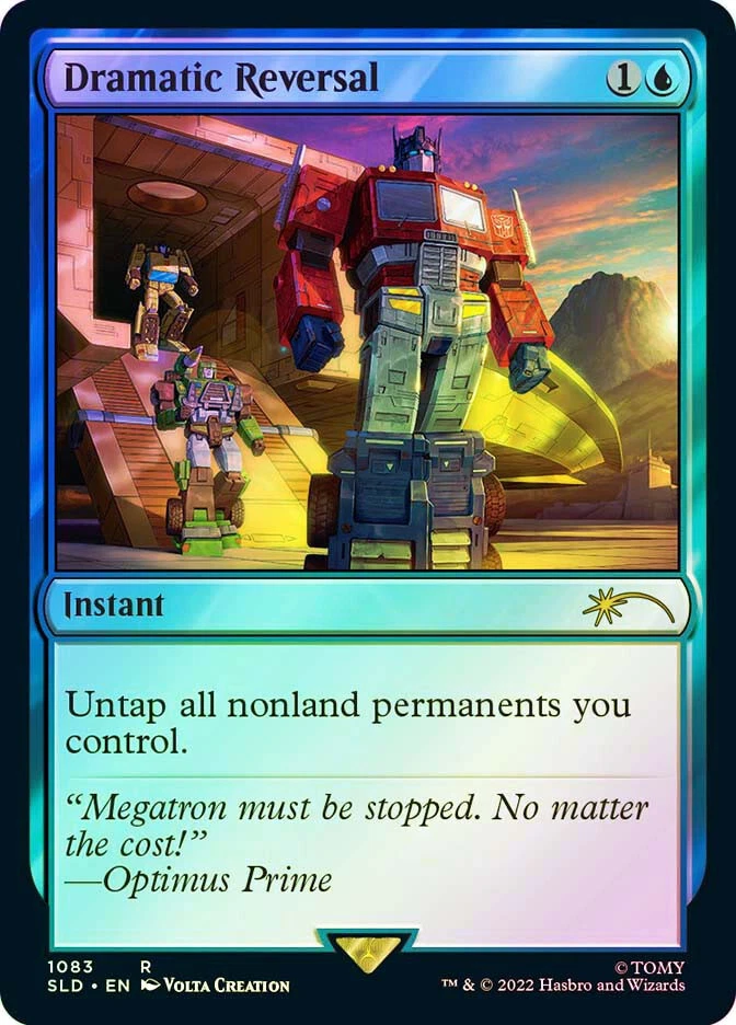 MTG FOIL Dramatic Reversal Transformers Secret Lair  - Secret Lair #1083 - Image 1 of 1