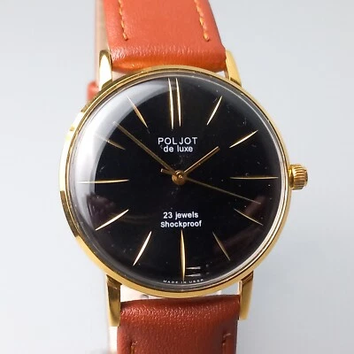 Reloj de pulsera soviético para hombre NOS Poljot De LUXE ultra delgado vintage 23 joyas Foto 1 de 4