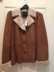 BRAND NEW Talbots 100% Shearling Lamb Skin Jacket Women's Size 20 Great Price - Picture 1 of 6