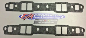 Par de juntas colector de admisión de puerto Fel-Pro 1245 bloque pequeño Chevy 1,25"" x 1,90 - Imagen 1 de 4