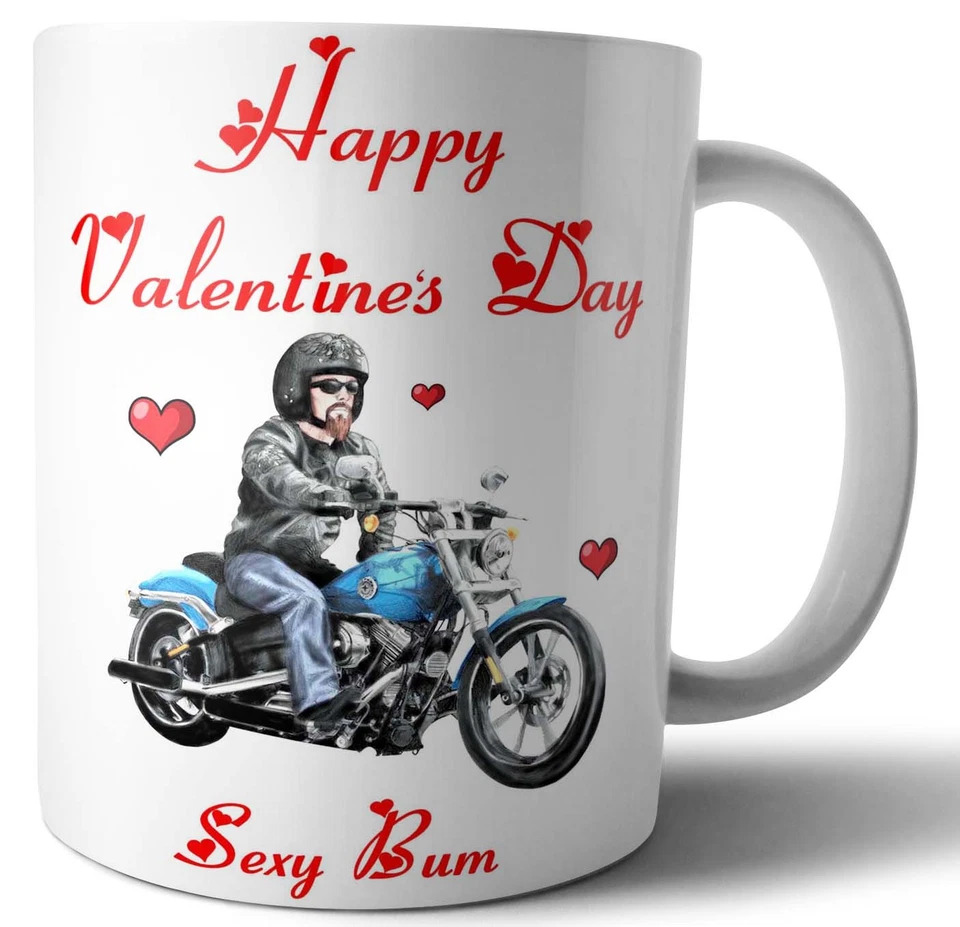 Sexy Bum Biker Motorbike Harley Mug Valentines Day For Boyfriend Husband Fiance - Image 1 of 1