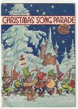 Treasure Chest Christmas Song Parade and Pictures To Color First Edition 1938
