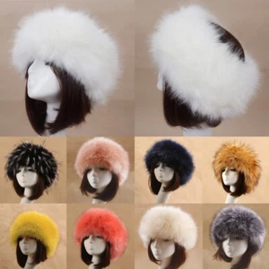 Women's Faux Fox Fur Snow Hat Russian Ushanka Cossack Warmer Ear Cap Ski Fashion - Picture 1 of 34