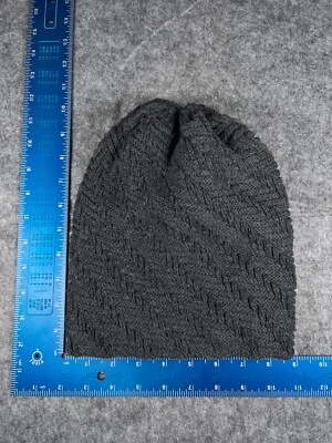 Beanie Toque Adult One Size Gray Knit Acrylic Polyester Lined Outdoors - Image 1 of 4