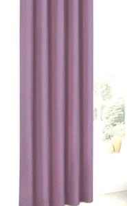 100% PLAIN COTTON CANVAS DOOR CURTAIN in PLUM/PURPLE (single panel) - Picture 1 of 3