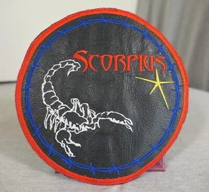"Scorpius" Scorpion Star Constellation Zodiac Astrology Leather Emblem Patch 8" - Picture 1 of 5