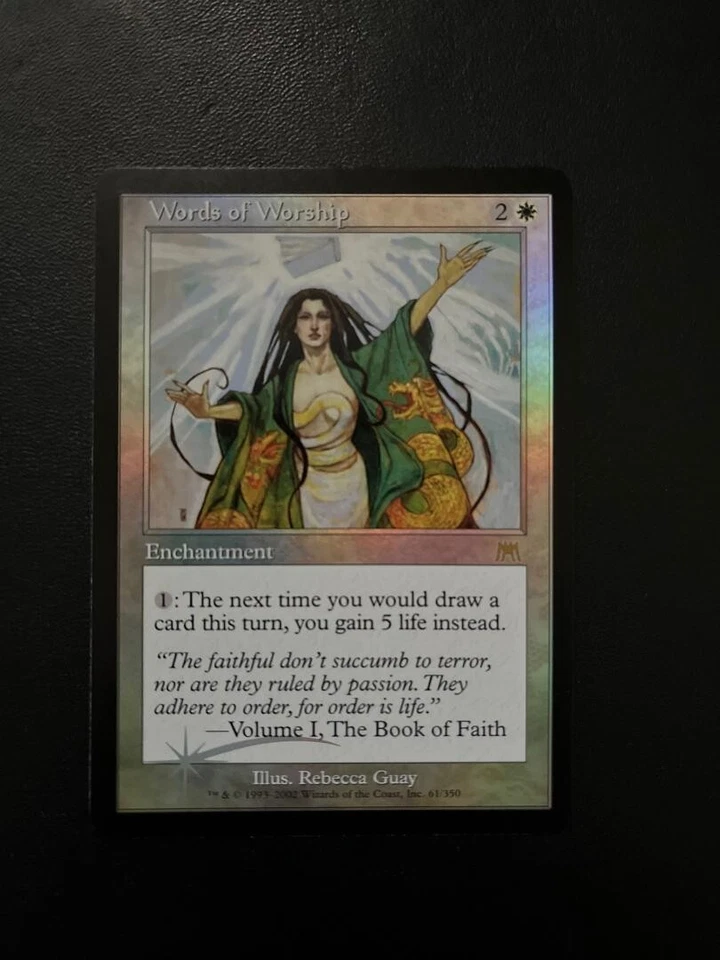 MTG- Words of Worship x1 - Onslaught FOIL - Image 1 of 1