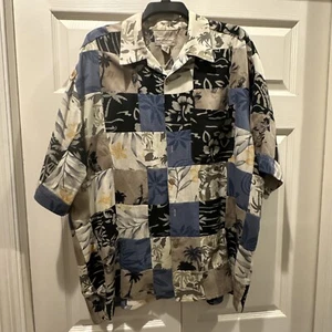 BOCA CLASSICS Island Wear Hawaiian Shirt Men's XL 100% Silk - Picture 1 of 3