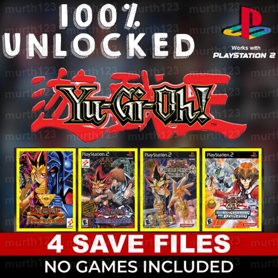 Yu-Gi-Oh! yugioh Forbidden Memories PS1 PSX PS1 Memory Card 100% Beaten Unlocked