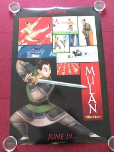 MULAN US ONE SHEET ROLLED POSTER DISNEY MIGUEL FERRER FREDA FOH SHEN 1998 - Picture 1 of 6