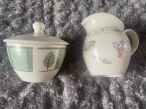 Perennials by Pfaltzgraff Flower Garden: Sugar and Creamer Set - Picture 1 of 8
