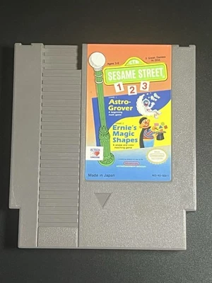 Sesame Street 123 Nintendo NES Video Game Cartridge  - Image 1 of 3