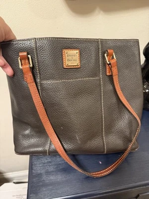 Bolso Bandolera de Cuero Dooney Bourke Lexington Marrón Certificado de Autenticidad Foto 1 de 4