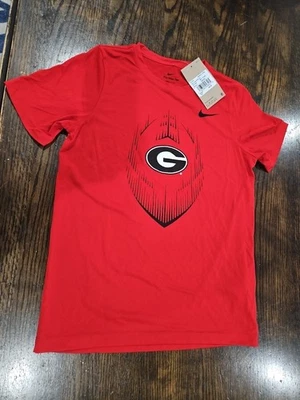 Nike Dri-Fit Boys Legend Red Shirt Georgia Bulldogs Football NWT Youth Medium - Image 1 of 4