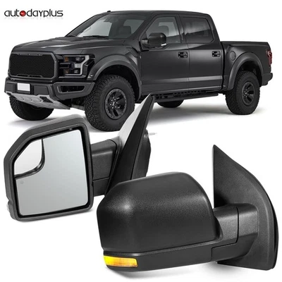 适用于 2015 - 2020 年福特 F-150 电源加热转向信号右 + 左侧镜 — 第 1/4 张图片
