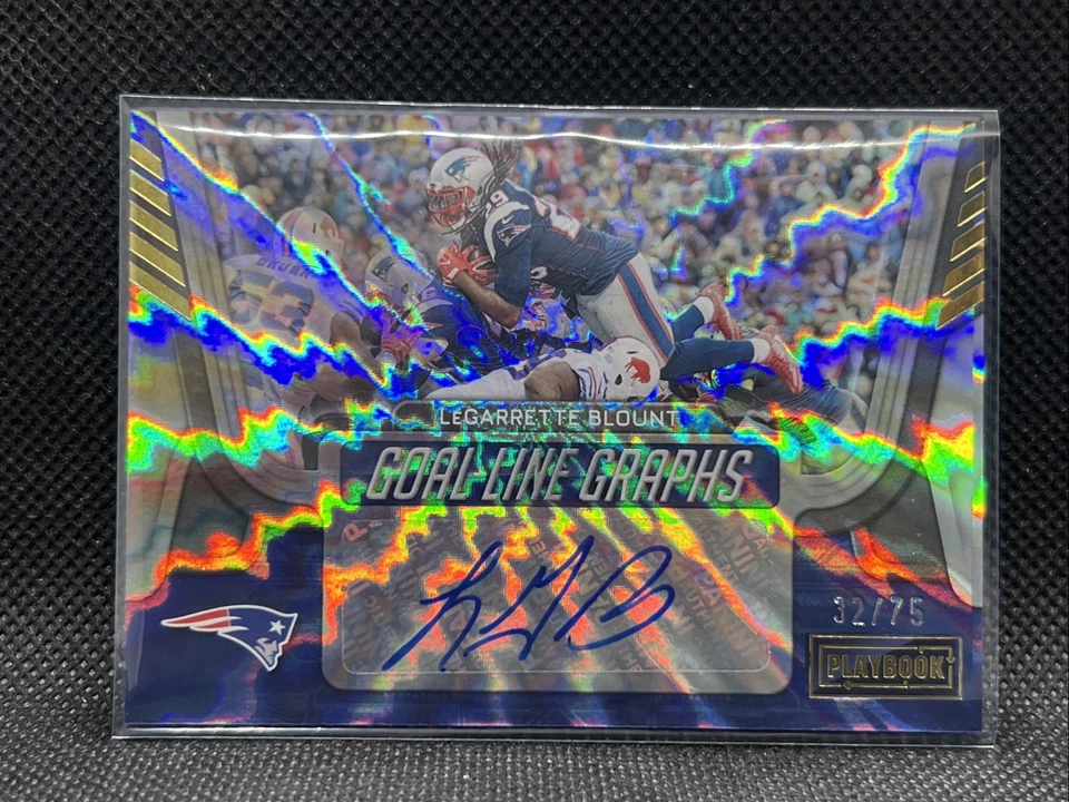 2022 Panini Playbook LeGarrette Blount Goal Line Graphs Auto Autograph #32/75 - Image 1 of 4