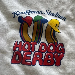 Camiseta De Colección Kansas City KC Royals Hot Dog Derby Mostaza Para Hombre Talla XL 2003-2007 - Imagen 1 de 7