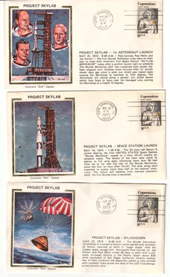 SKYLAB Launch +  first  Astronauts  (launch to splashdown) set 5 by Colorado - Image 1 of 2