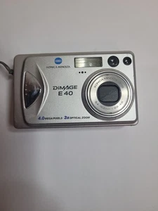 Konica Minolta Digital Camera Dimage E40 4.0MP Silver with Accessories - Tested! - Picture 1 of 5