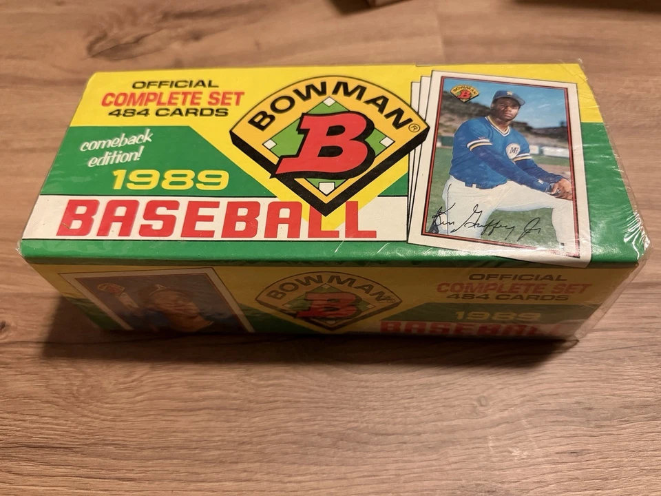 官方完整密封套装 484 张卡 1989 年复出版 Bowman 棒球套装 — 第 1/1 张图片