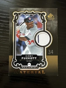Kirby Puckett 2007 Upper Deck Masterful Material Game worn Jersey Relic MM-KP - Picture 1 of 2