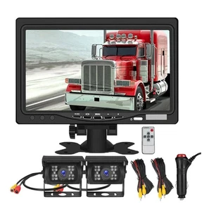 For RV Truck Bus Van Car IR Backup Camera Night Vision 7" Rearview Monitor Lot - Picture 1 of 20