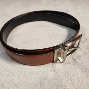 Perry Ellis Gürtel Herren Größe 38 Braun Echtleder Neu ohne Etikett - Bild 1 von 6