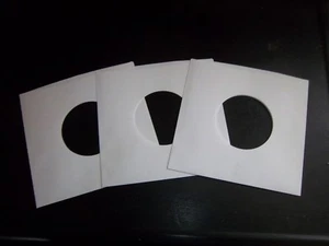 10 ct 7"45 RPM Paper Record Inner Sleeves/Hole for Viewing LP Album Vinyl - Picture 1 of 1
