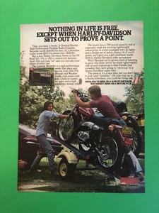 HARLEY DAVIDSON OFF ROAD 125 175 250cc ORIGINAL VINTAGE PRINTED AD ADVERTISEMENT - Picture 1 of 1