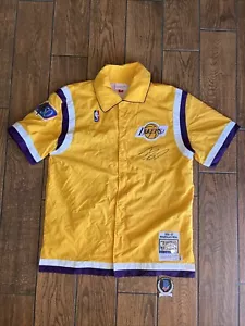 LA Lakers Shaquille O'Neal signiertes Aufwärmtrikot Beckett Witnessed Mitchell Ness - Bild 1 von 7