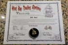 1715 Fleet Shipwreck Treasure Coin 1/2 Real with COA -mounted in 14k gold