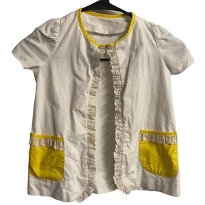 Well Dressed Wolf white eyelet Toddlers Girl jacket 4t - Picture 1 of 4
