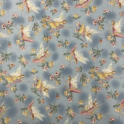 Romantic Floral Fairy Garden Cotton Rose Hubble Beth Bruske David Textiles 5 YD - Image 1 of 4