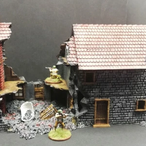 Wargaming Terrain Destroyed French House - Picture 1 of 6