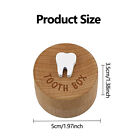 Engraved Custom Tooth Fairy Box Lost Teeth Storage Case Wooden Keepsake For Kids