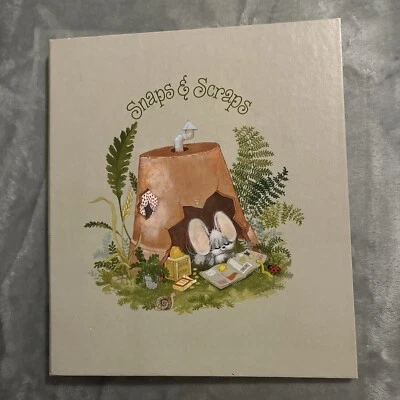 Álbum de fotos de álbum de recortes Hallmark 1979 de colección ratón retro usado Foto 1 de 4