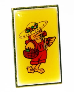 Rare McDonald's Birdie Happy Easter Hat Tie Lapel Pin Brooch Vtg Holiday Pinback - Picture 1 of 1