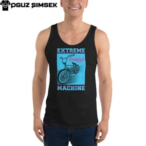 Extreme Freestyle BMX Bike Unisex Tank Top | Bold Blue Graphic Design - Bild 1 von 21