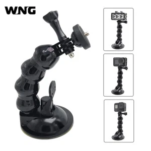 Suction Cup Adjustable Arm Flexible Mount With 1/4" Screw For Gopro Hero 12/11 - Picture 1 of 13