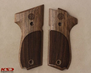 Empuñaduras de nogal compatibles marca KSD Smith Wesson MOD 952 diamante - Imagen 1 de 1