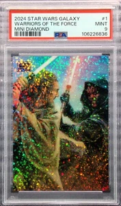 2024 Star Wars Galaxy Warriors Of The Force PSA 9 MINT Mini Diamonds Refractor - Picture 1 of 3
