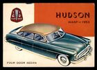1954 Topps World on Wheels #78 Hudson VG/EX *d3