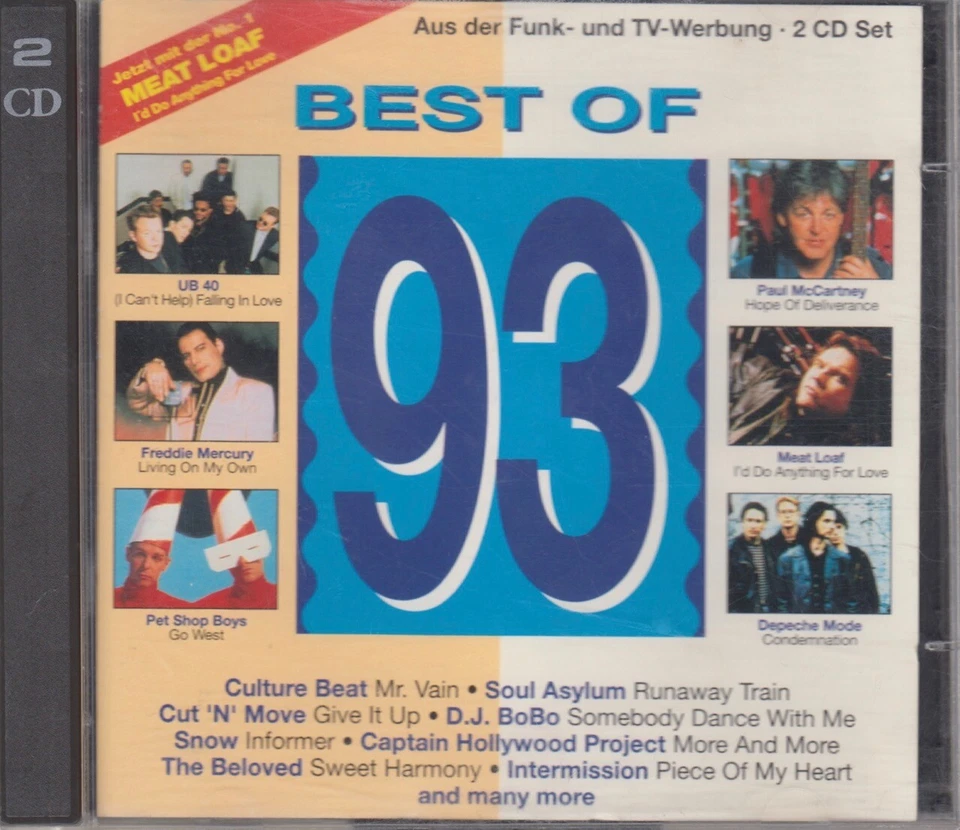 Best Of 93 2CD US 3,SNAP,UB 40,R.E.M.,DR.ALBAN,SNOW,MEAT LOAF,BELOVED,MEAT LOAF - Bild 1 von 4