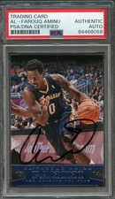 2013-14 Panini Basketball #113 Al-Farouq Aminu Signed Card AUTO PSA Slabbed Peli