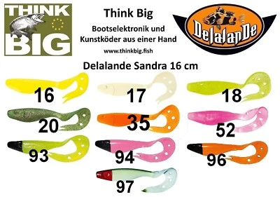 ✅Delalande Sandra 16 cm, Top für Zander, Hecht & Dorsch, Gummifisch, Kunstköder✅